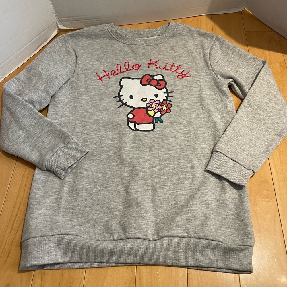 NWOT hello kitty gray sweatshirt - Picture 6 of 9